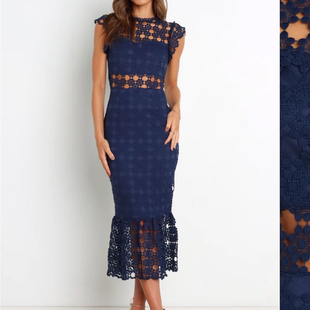 Petal + Pup Lauren Dress - Navy 0